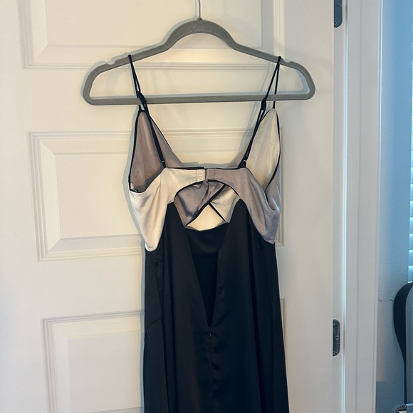 Satin Long Formal Dress - Picture 2 of 3